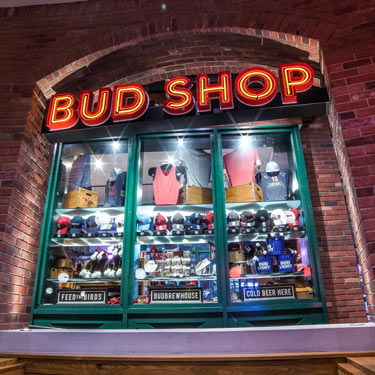 Bud Shop storefront