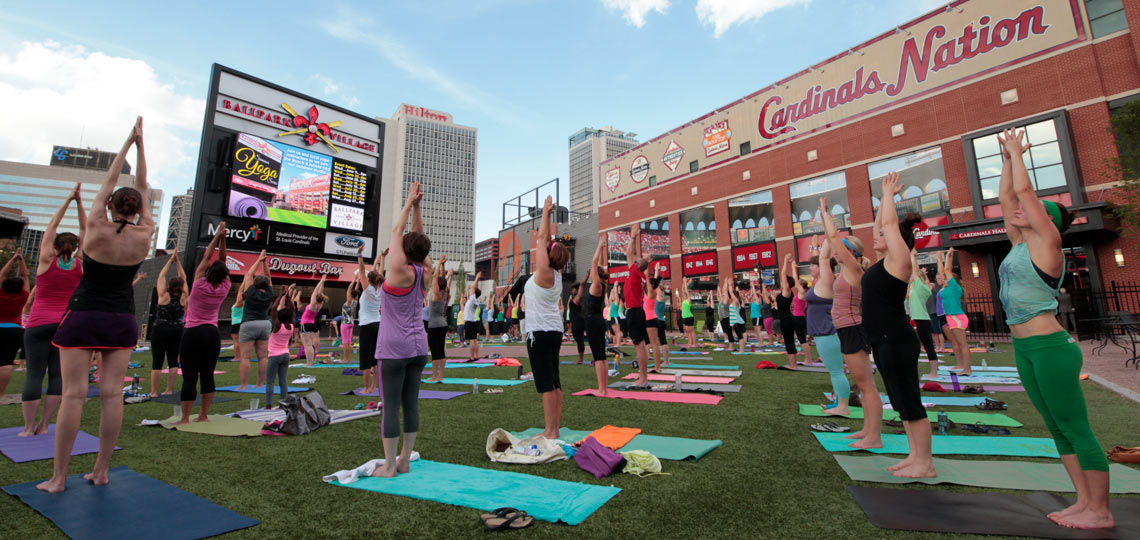 Ballpark Village Club Fitness Summer Yoga Series