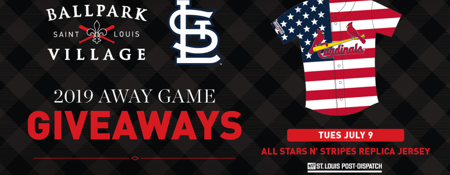 Ballpark Village Cardinals Away Game Giveaway All Stars N' Stripes