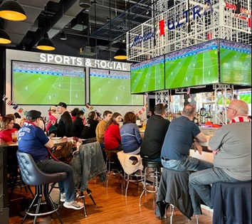 Fans pack Ballpark Village for St. Louis Blues watch party