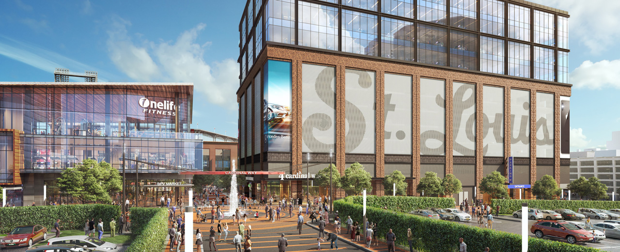 Exterior View of Ballpark Village Office Building